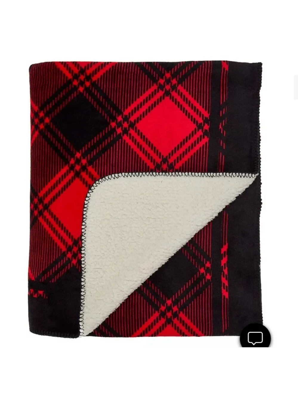 Victoria's Secret PINK Cozy Blanket 50x60 HOLIDAY PLAID MINI DOG THROW BLANKET